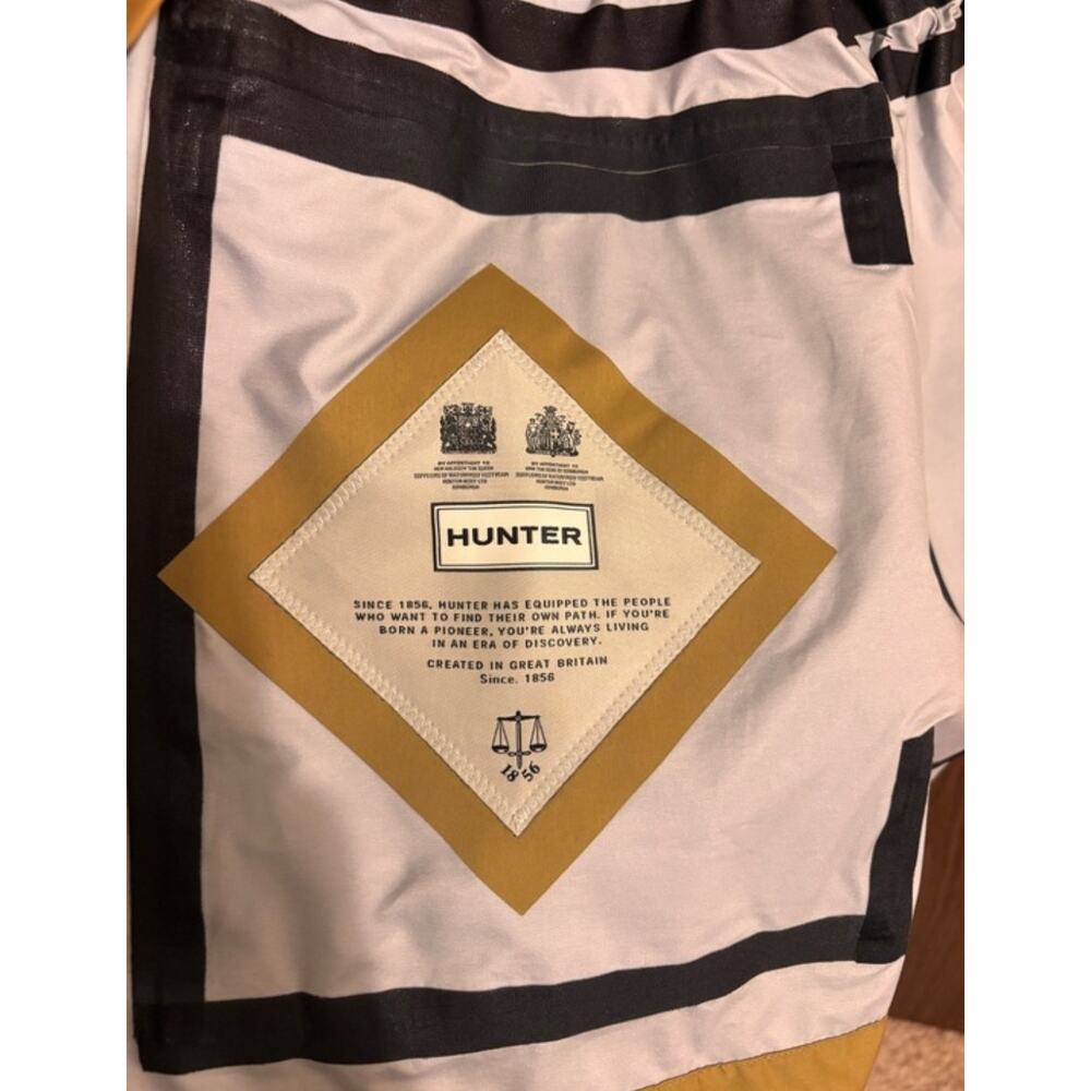 Hunter Refined Garden Water Resistant Tan Outdoors Raincoat Anorak Jacket Sz XL - Picture 8 of 8